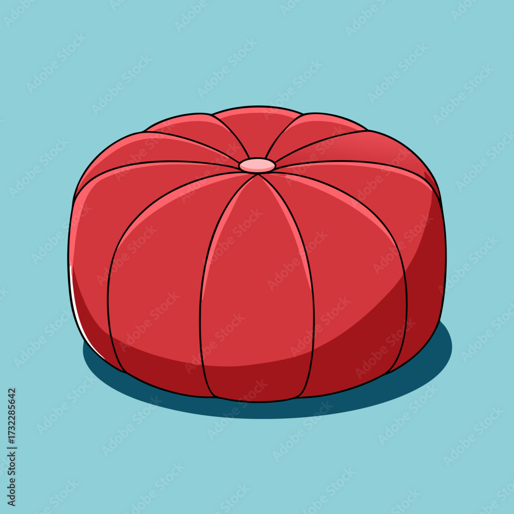 Fototapeta premium vector illustration of a red and white