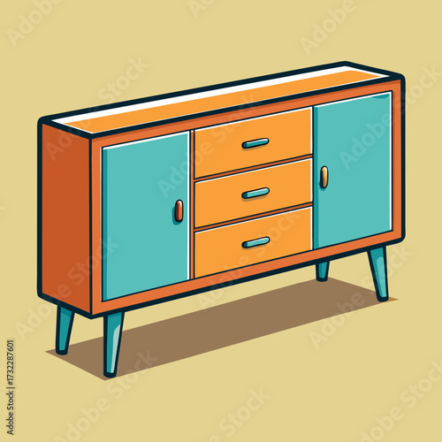 vector illustration of furniture