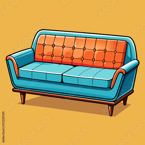sofa isolated on white background