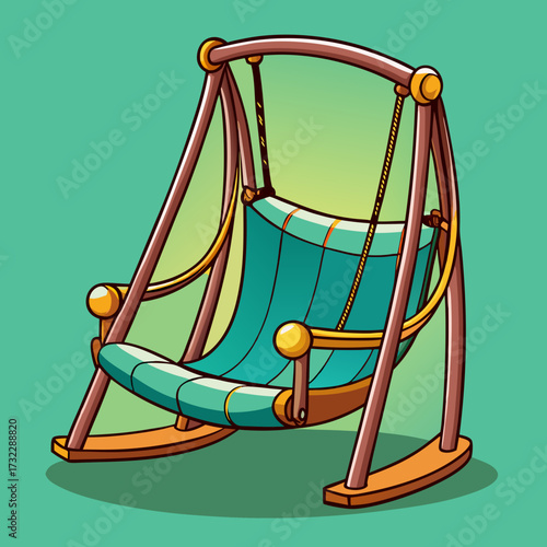 wooden rocking chair