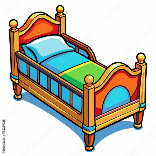 bed in a bedroom
