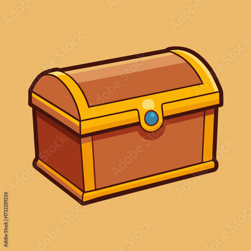 treasure chest isolated on white background