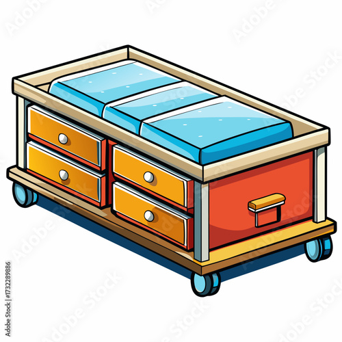 treasure chest vector illustration