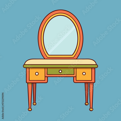 vintage table and chair