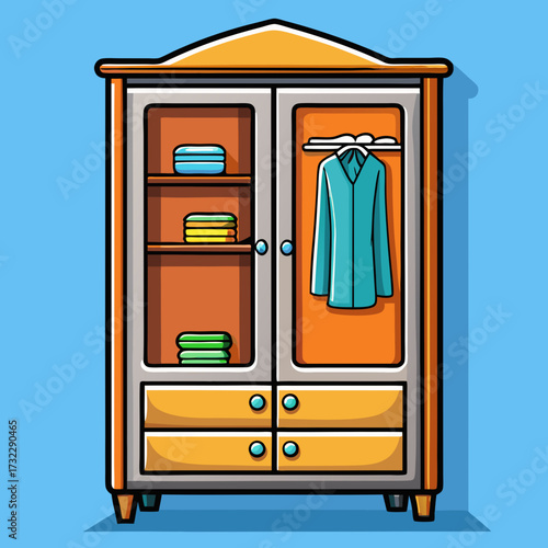 wardrobe with drawers and wardrobe