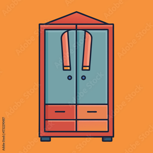 vector illustration of office furniture