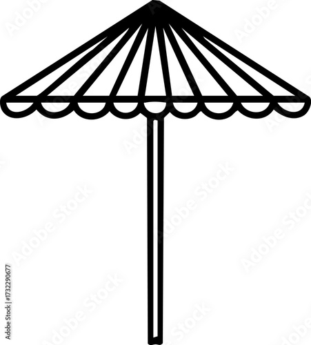 a folding brazilian beach parasol