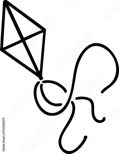 brazil traditional kite in air