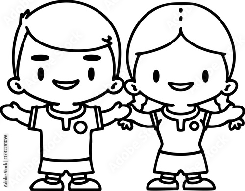 male and female Brazil soccer players