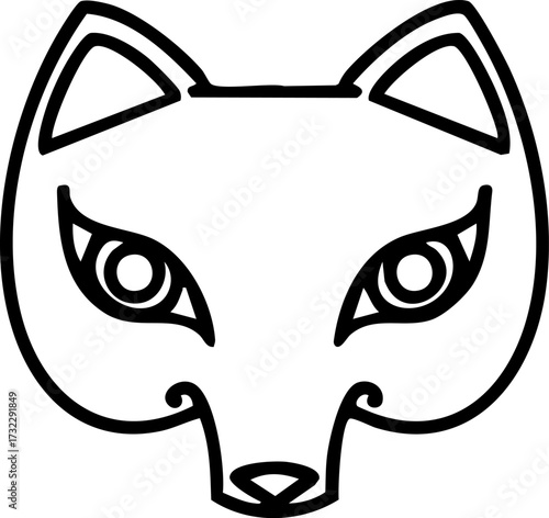 japanese kitsune traditional fox mask
