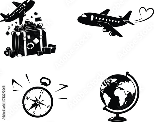 Sports activity icons set, football, basketball, tennis racket, barbell weightlifting, bicycle riding, fitness training, exercise equipment, athletic lifestyle, recreation symbols