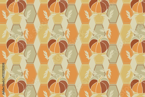 Warmth with a rustic farmhouse feel Thanksgiving, Autumn harvest Seamless Patterns For Fabric, table linens, greeting cards, scrapbook paper, wall art