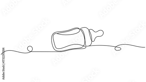 Continuous Line Baby Bottle