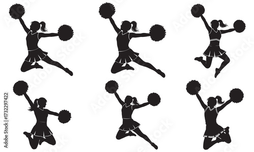 Six Cheerleading Dance Moves for Beginners Silhouette