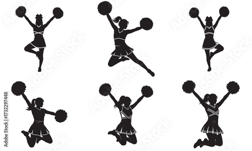 Six Cheerleading Dance Moves for Beginners Silhouette