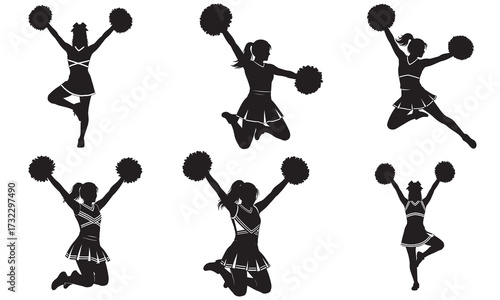 Six Cheerleading Dance Moves for Beginners Silhouette
