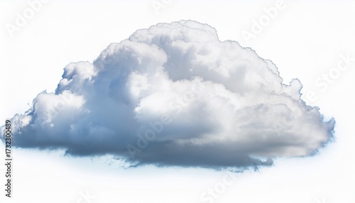 Isolated White Natural Cloud Element On Transparent Background