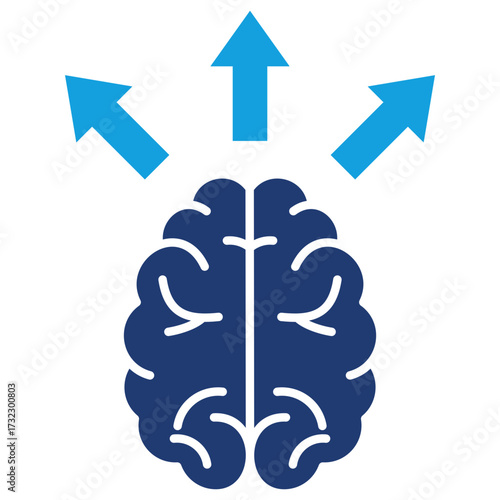 Mindset Flat Blue Icon