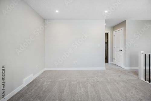 Wallpaper Mural White room with a white wall and a white door Torontodigital.ca