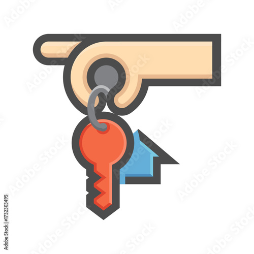 The Key to New Beginnings: A hand extends, presenting the symbolic keys to a house, representing new beginnings, homeownership, and the realization of dreams.