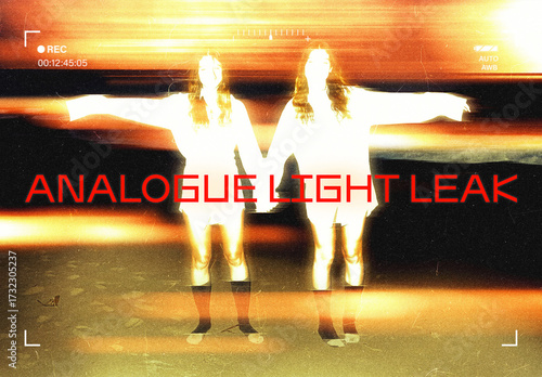 Light Leak Photo Effect Mockup