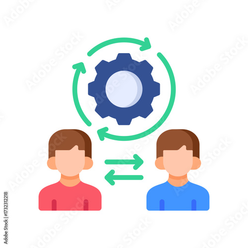Change Management flat color icon