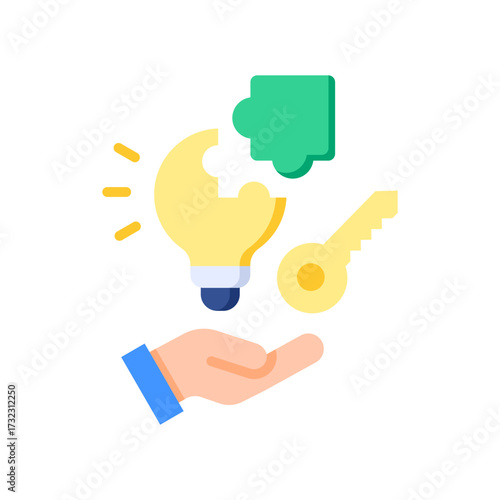 Problem Solving flat color icon