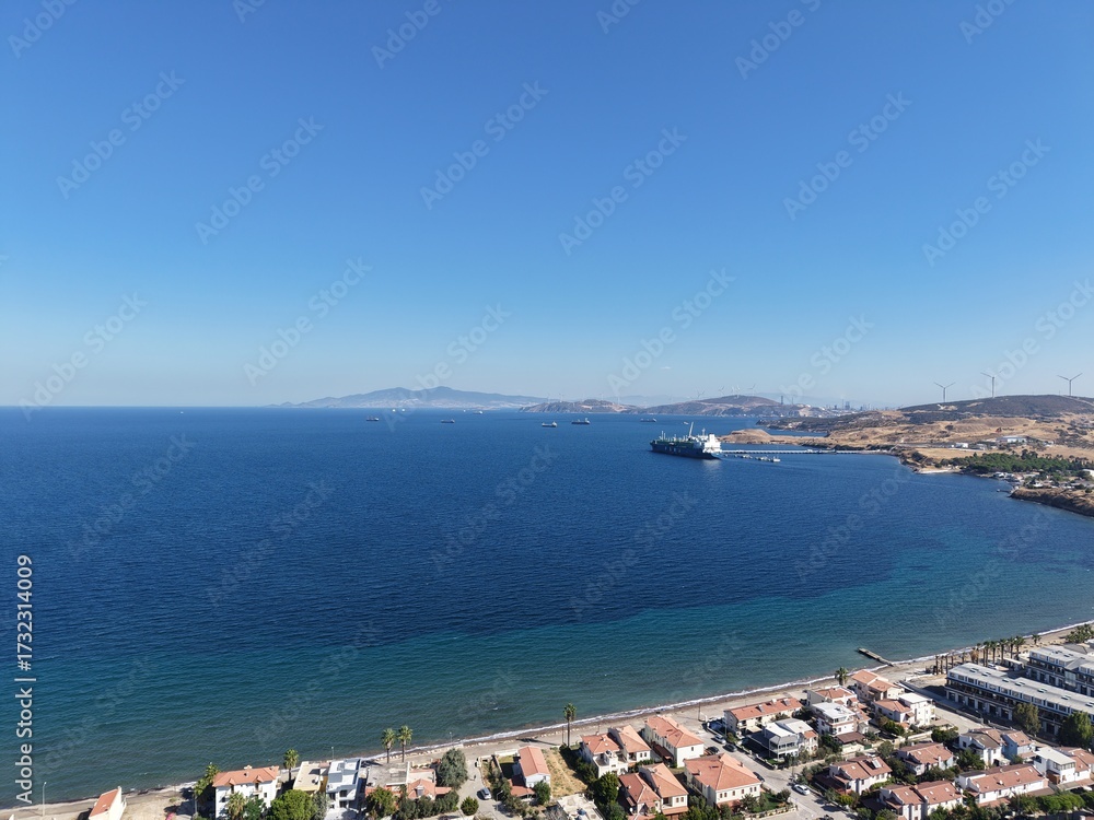 Naklejka premium Aerial view of beautiful landscape
