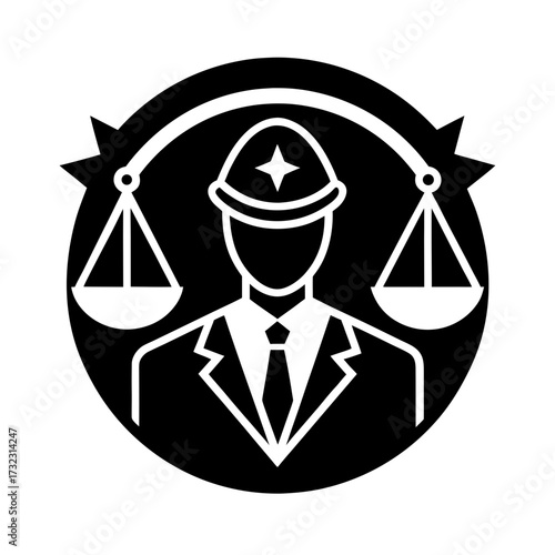 ethical violation icon vector art illustration.