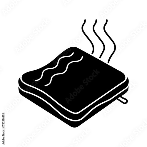 heating pad vector art illustration.