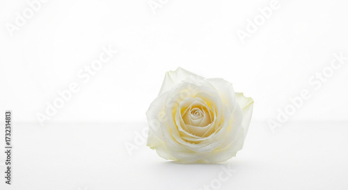 white rose on a white background