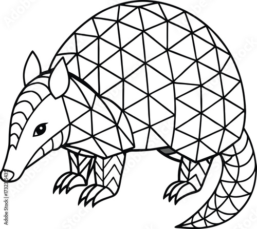 A seamless tribal fish tattoo design with vector art illustration, perfect for a wallpaper or concept sphere decoration