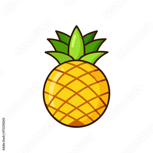 vector illustration of a pineapple