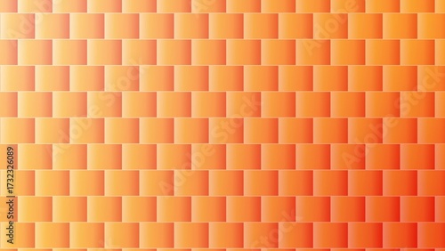 Seamless Orange Gradient Brick Wall Pattern – Abstract Geometric Tile Background with Modern 3D Effect for Wallpaper, Interior Design, and Digital Graphic Projects