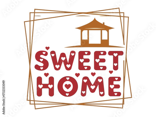 Sweet Home: An adorable image of a sweet home, perfect for home decor.