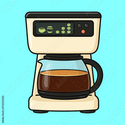 Coffee maker brewing hot beverage drip machine