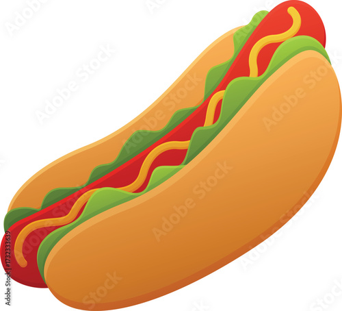 hot dog vector illustration