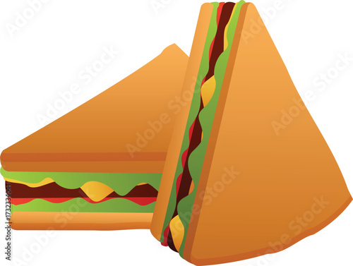illustration of cheese and bread