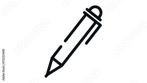The Pen's Imprint: Simple pen, the perfect instrument for communication, sketching, and more, against a classic backdrop.