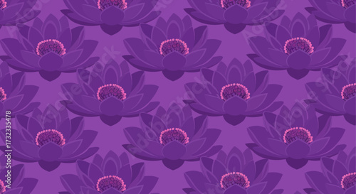 Purple lily pattern