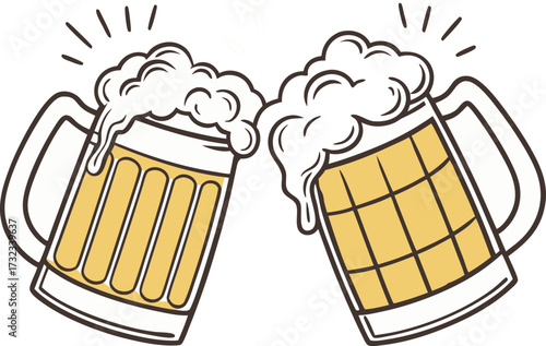 beer mug vector illustration
