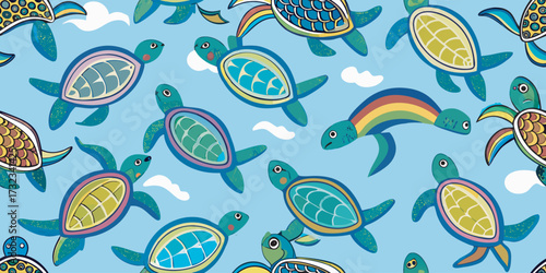 Miscellaneous seamless pattern for kids and adult