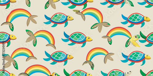 Miscellaneous seamless pattern for kids and adult