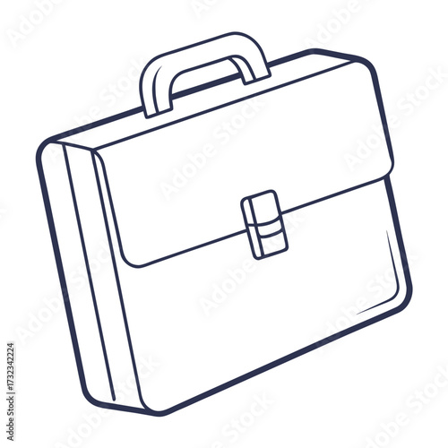 Elegant Briefcase Illustration Business Professionalism Depicted Artistically