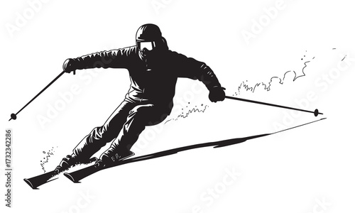 Downhill Skiing Posture for Beginners
