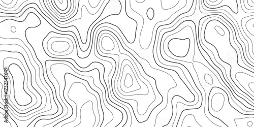 Topographic map background with geographic grid for hiking and mountain sport. luxury topographic wavy pattern and geographic grid map design. paper texture Imitation of a geographical map shade.
