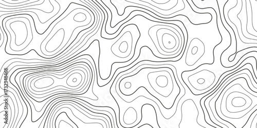 Topographic map background with geographic grid for hiking and mountain sport. luxury topographic wavy pattern and geographic grid map design. paper texture Imitation of a geographical map shade.