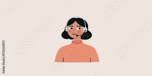 A supportive customer service representative, depicted in a vibrant illustration, radiating empathy and offering assistance, embodies effective communication.