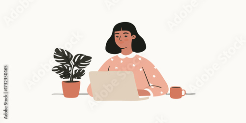 An illustration of a woman ...
