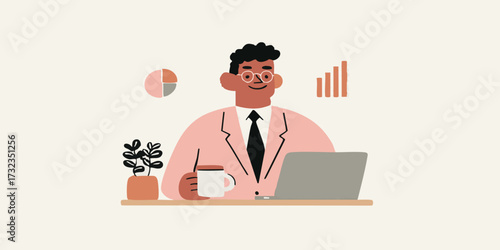 A modern business professio...